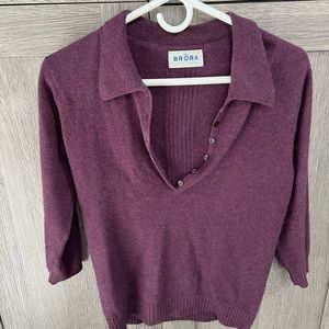 Brora cashmere sweater size 10 Scotland